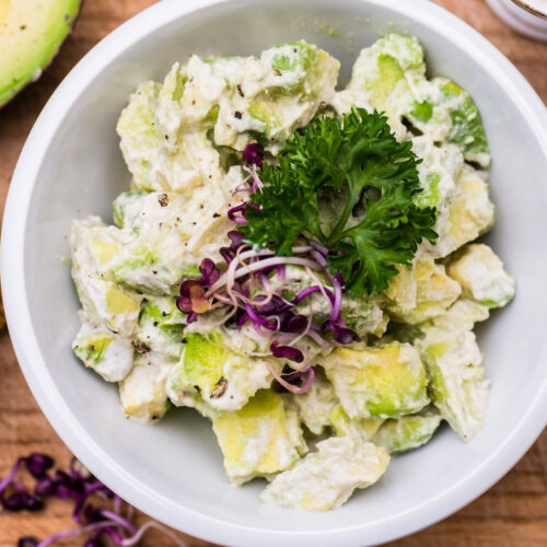 Avocado Eier Salat vegan