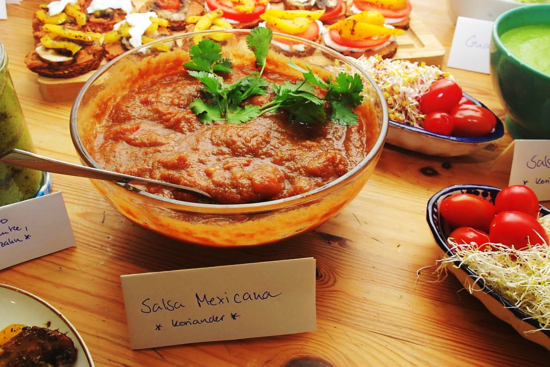 rohkost salsa meixicana salsa mexicana