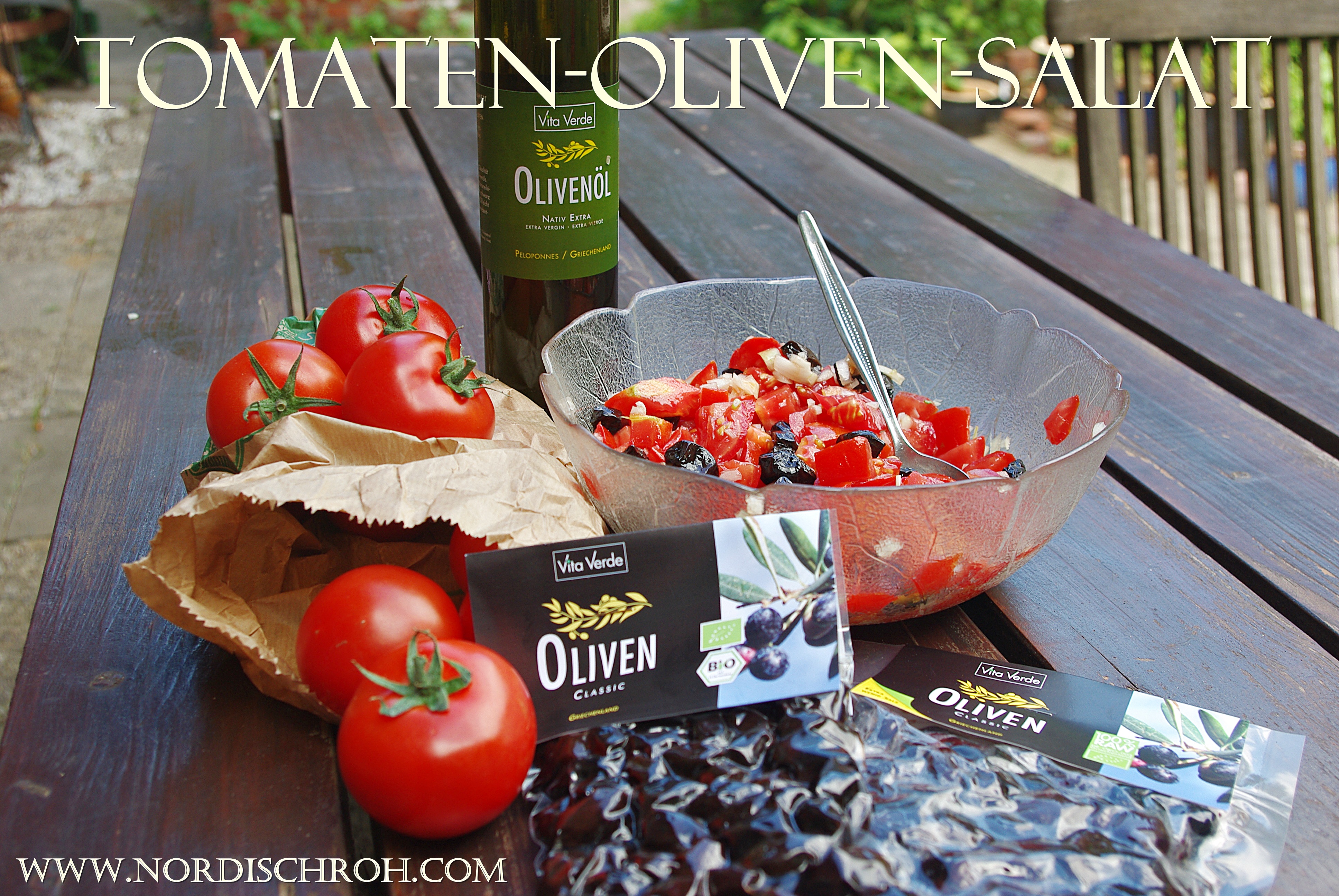 Oliven Tomaten Salat - purer Genuss 5 Tomaten-Oliven-Salat