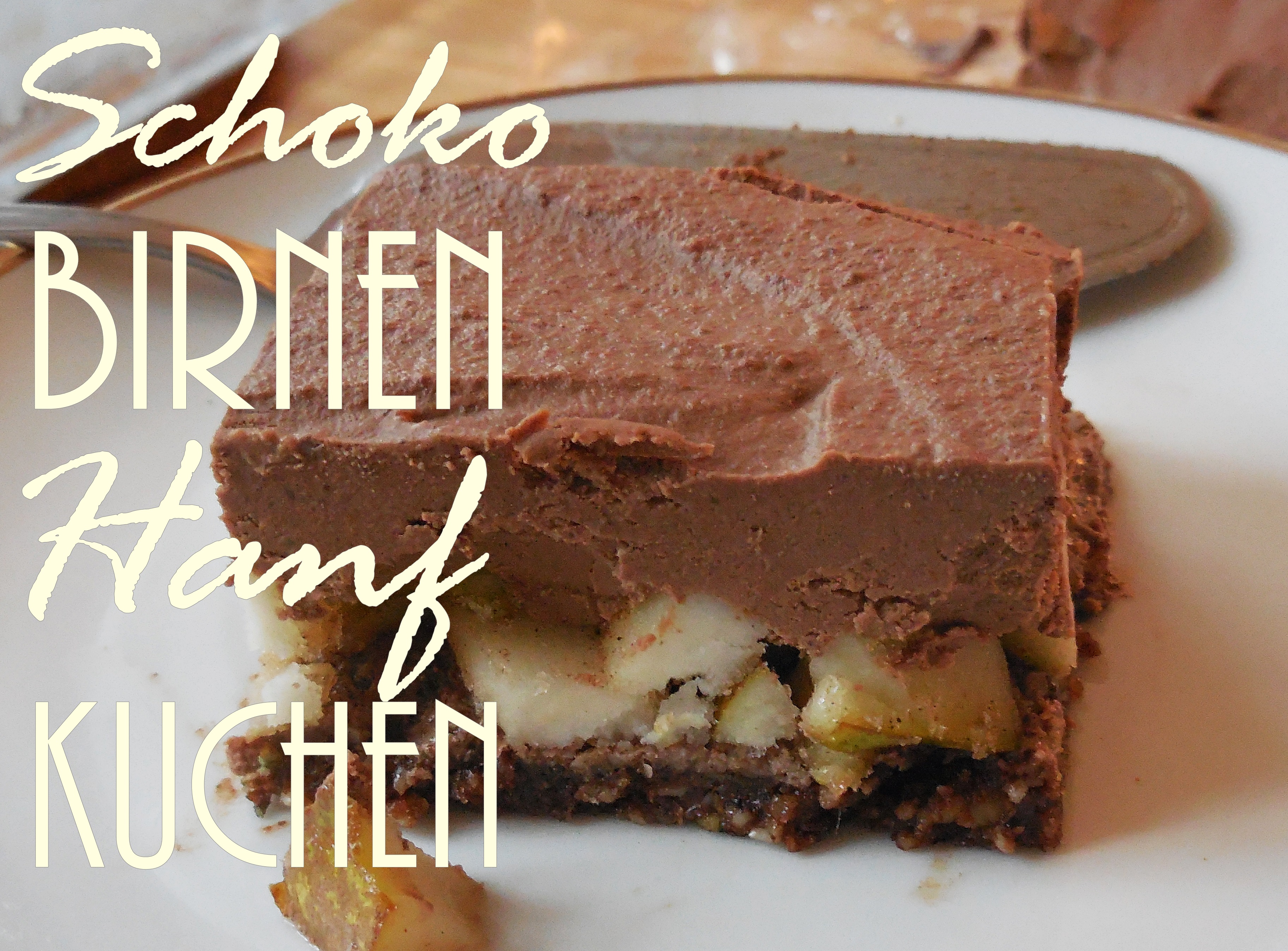 Birnen-Schoko-Kuchen mit Hanf 2 Birnen-Schoko-Kuchen mit Hanf 1