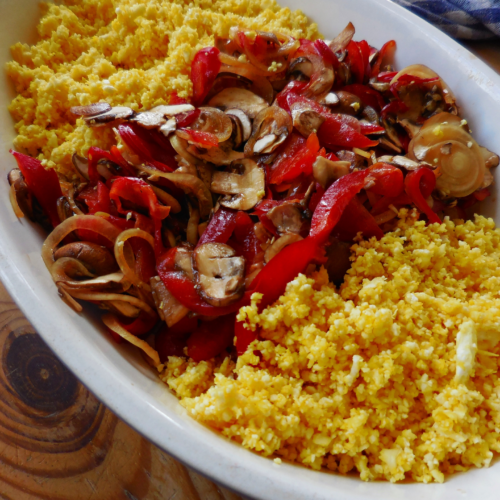 Rohes Pfannengemüse mit Couscous 1