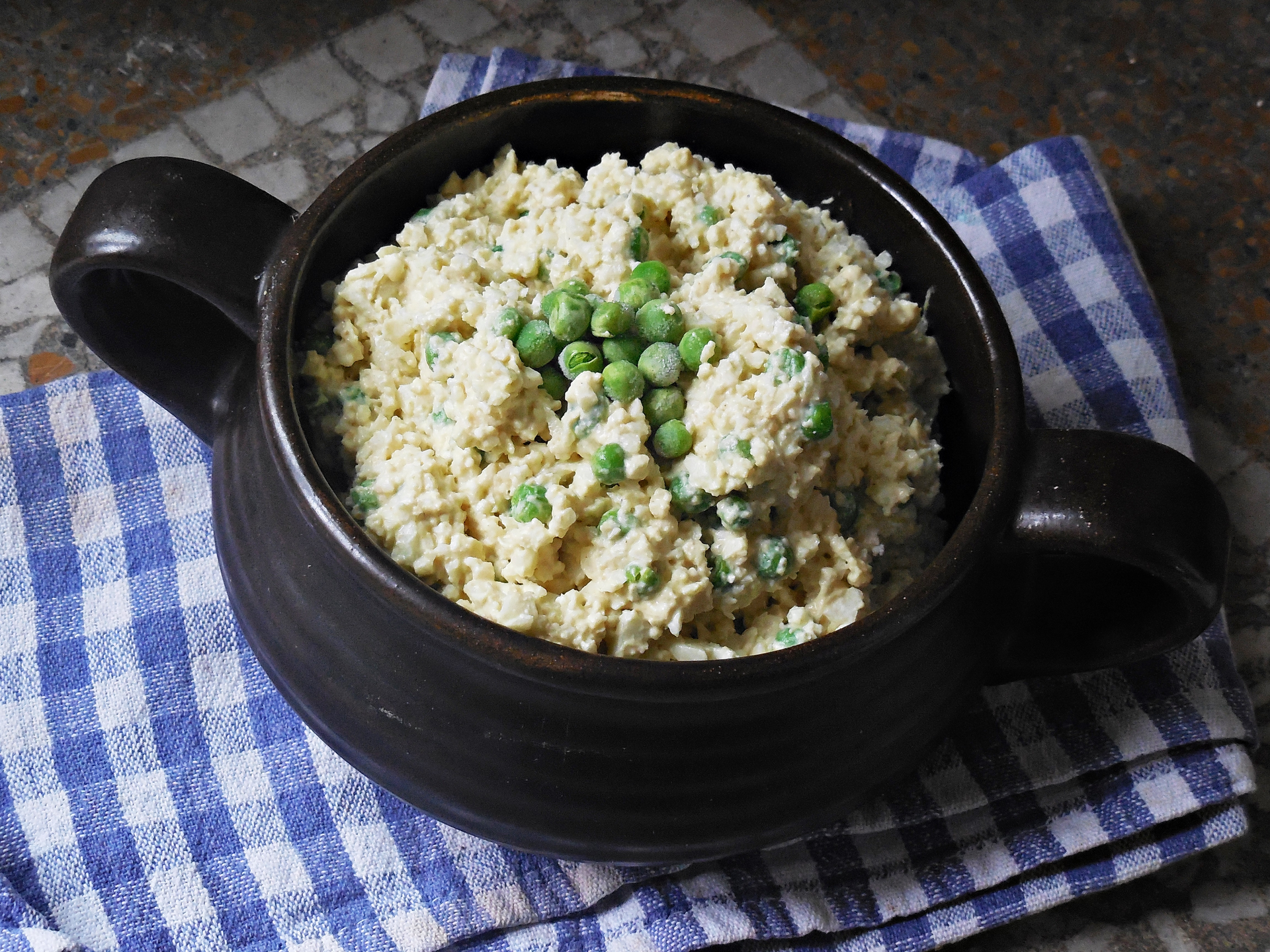 Curry-Reis mit Erbsen 1