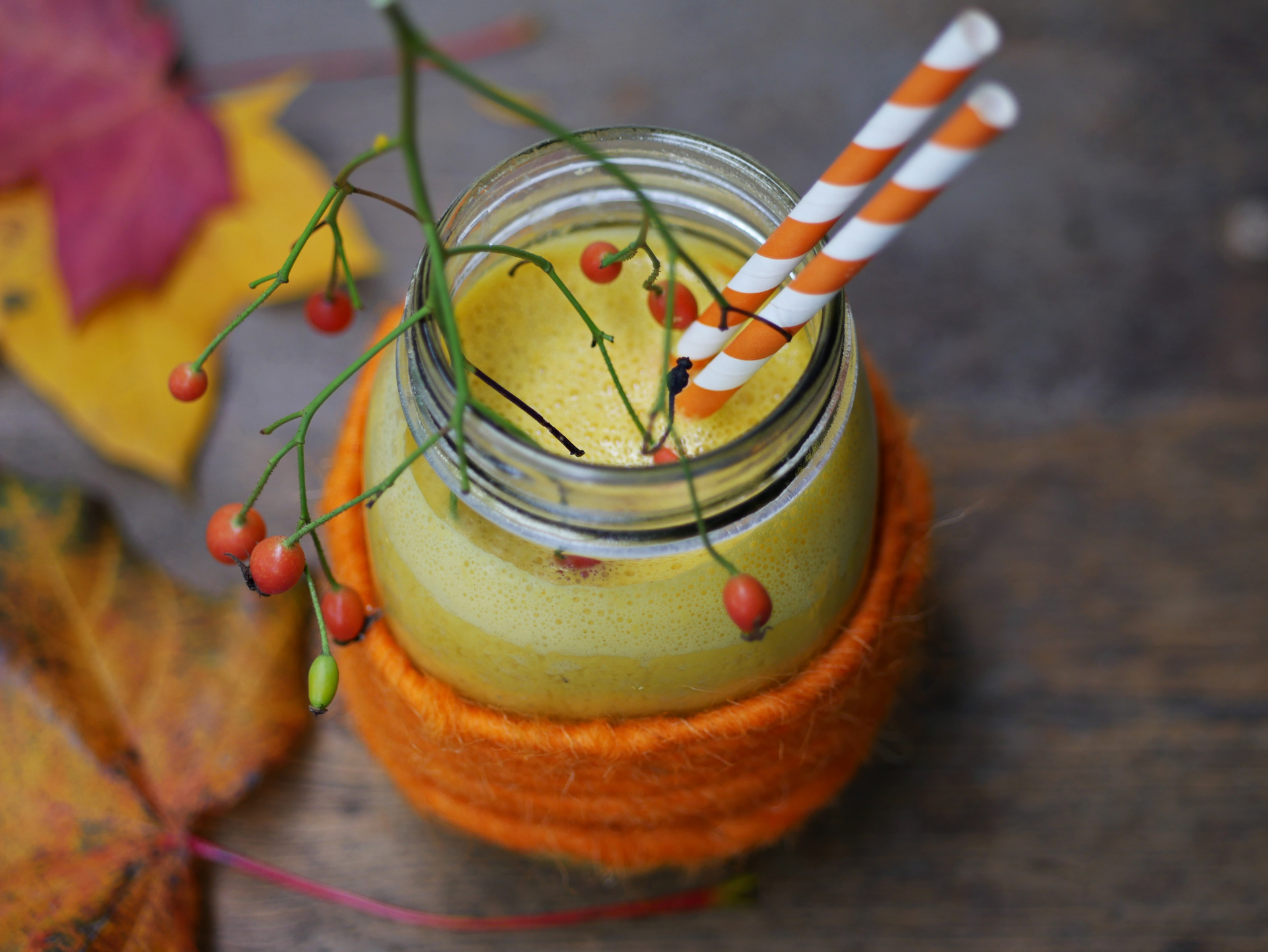 Herbst-Smoothie: Pumpkin Pie 2 Herbst-Smoothie: Pumpkin Pie 1