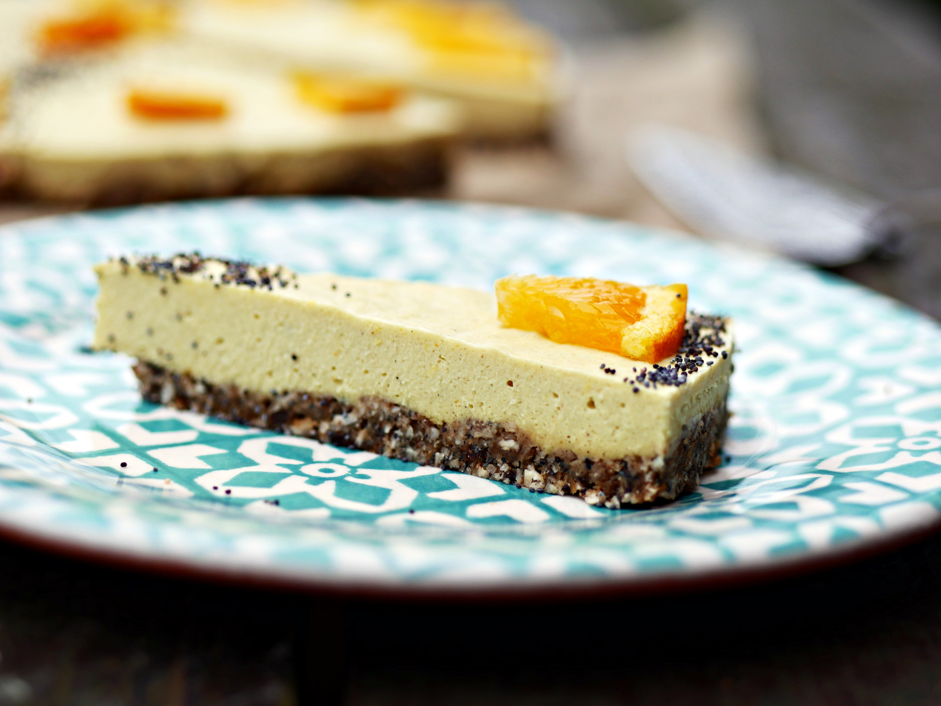 Fruchtiger Cheesecake mit Mohn