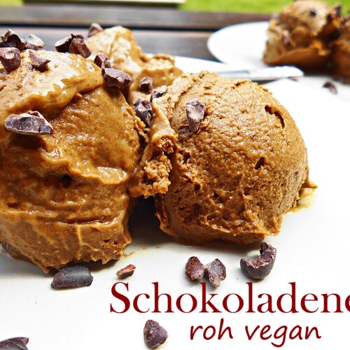 Schokoladeneis roh vegan 1 Schokoladeneis roh vegan, cremig aus Avocado, Datteln und Kakao