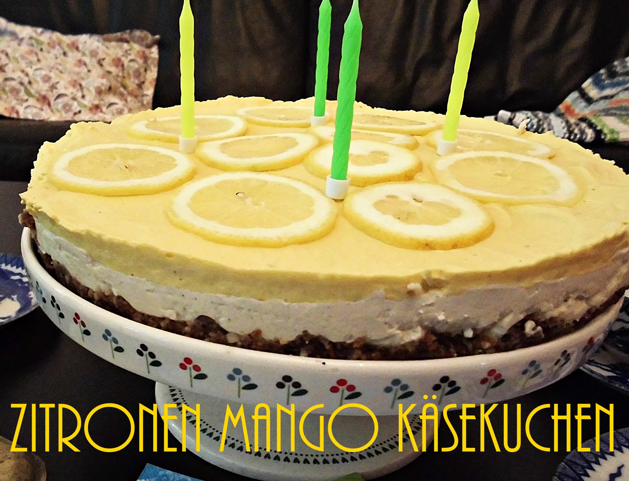 Zitronen Mango Käsekuchen 3 Zitronen Mango Käsekuchen
