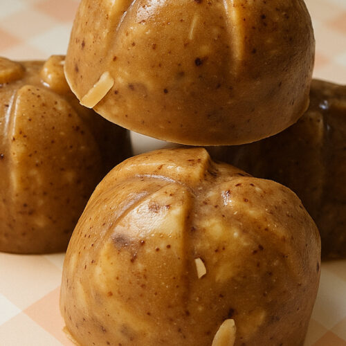 Rohe Mandel Crunchies 1 Rohe Mandel-Crunchies aus der Pralinenform