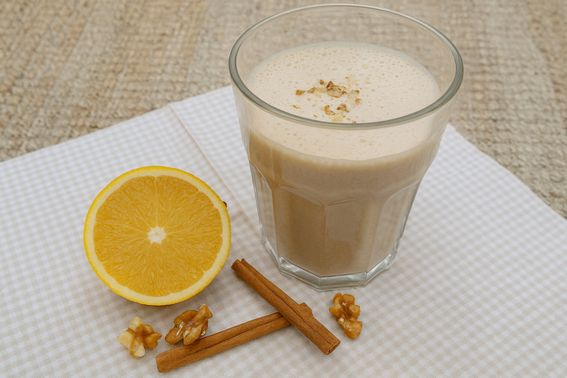 Walnuss-Orange-Zimt-Milch